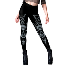 Load image into Gallery viewer, Black Gothic Leggings