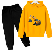 Load image into Gallery viewer, Kids 2PC Digger Tracksuit Set