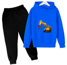 Load image into Gallery viewer, Kids 2PC Digger Tracksuit Set