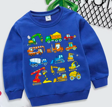 Load image into Gallery viewer, Kids Digger Tractor Sweatshirt