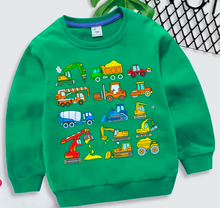 Load image into Gallery viewer, Kids Digger Tractor Sweatshirt