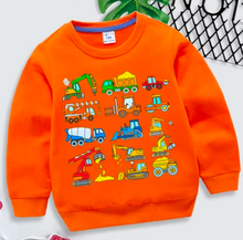 Load image into Gallery viewer, Kids Digger Tractor Sweatshirt