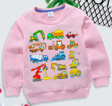 Load image into Gallery viewer, Kids Digger Tractor Sweatshirt