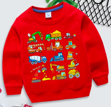 Load image into Gallery viewer, Kids Digger Tractor Sweatshirt