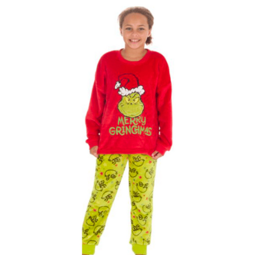 Official 'The Grinch' Kids Plush Fleece Lounge Set PREORDER