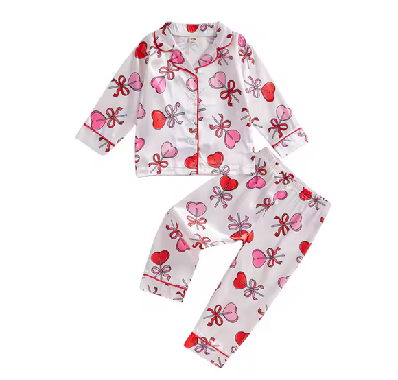 Kids Love Heart Pjs LIMITED STOCK