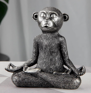 Resin Zen Yoga Monkey