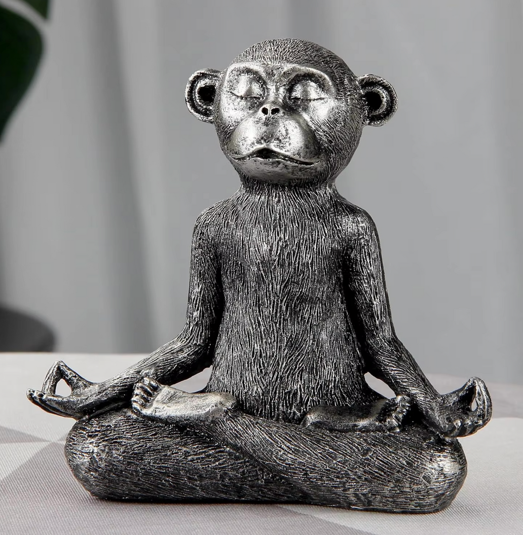 Resin Zen Yoga Monkey