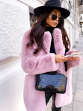 Long Sleeve Faux Fur Jacket