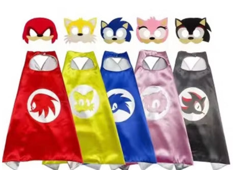 Kids Sonic Cape and  Mask