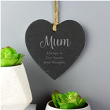 Personalised Memorial Slate Heart