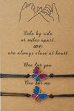 Coloured Butterfly Friendship Bracelet Card