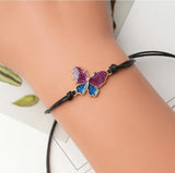 Coloured Butterfly Friendship Bracelet Card