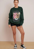 Women Wild Thang Tiger Print Sweatshirt