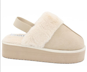 Ladies Platform Mule Slippers