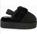 Ladies Platform Mule Slippers