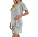 Ladies Maternity Shorts Pyjamas Set