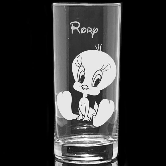 Tweety Pie Personalised Highball Glass