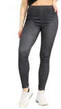 Ladies Stretchy Denim Look Skinny Jeggings