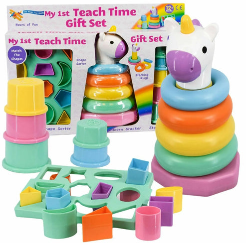Baby Stacking Unicorn Cups Shape Toddler Activity Toy Gift Set