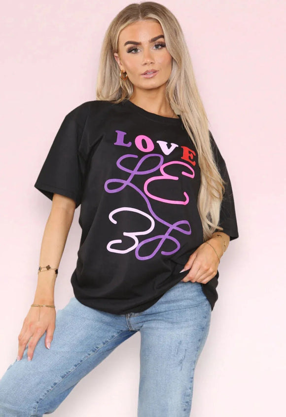 Womens Slogan Lovely T Shirts