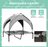 Cooling Elevated Dog Bed Outdoor w/ Canopy