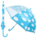 Kids Clear Dome Umbrella Wind and Rain Resistant Outdoor Travel Brolly