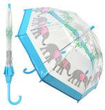 Kids Clear Dome Umbrella Wind and Rain Resistant Outdoor Travel Brolly