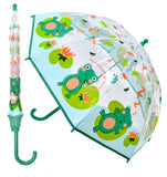 Kids Clear Dome Umbrella Wind and Rain Resistant Outdoor Travel Brolly