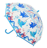 Kids Clear Dome Umbrella Wind and Rain Resistant Outdoor Travel Brolly