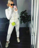 Ladies Chunky Knitted High Roll Neck Lounge Wear Set