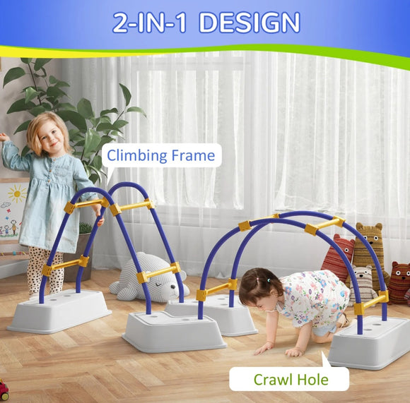 Kids Climbing Frame with Climbing Arch, Triangle Climber