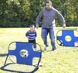 2 in 1 Pop Up Set of Two Kids Soccer Nets