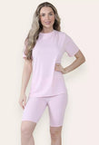 Ladies Round Neck Cycling Shorts Lounge Wear