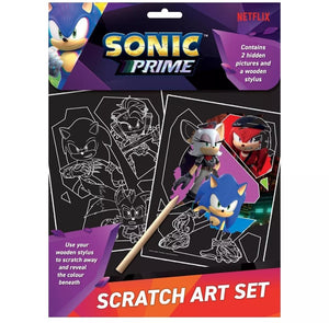 Sonic Prime Scratch Art Set