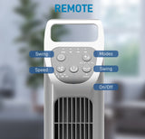 Oscillating Tower Fan with Remote