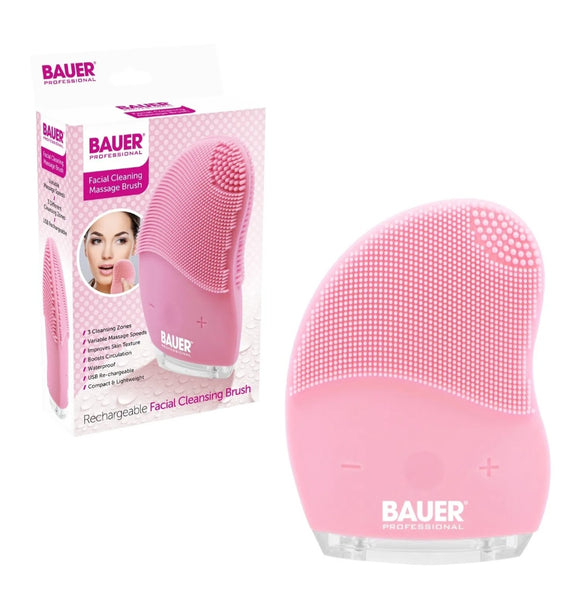 Bauer Portable Electric Silicone Facial Cleansing Brush