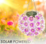 Solar Powered Hanging Flower Ball Light