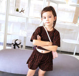 Toddler Leopard Top Shorts Outfits Set