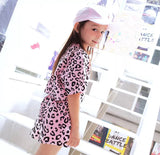 Toddler Leopard Top Shorts Outfits Set