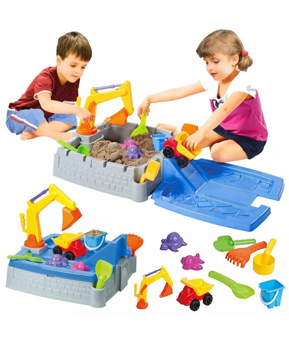 2 in 1 Kids Sand and Water Table Garden Play Set