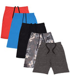 5 Pack Boys 100% Cotton Shorts