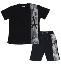 Load image into Gallery viewer, Boys Contrast Panel Shorts Set