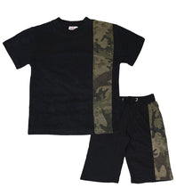 Load image into Gallery viewer, Boys Contrast Panel Shorts Set