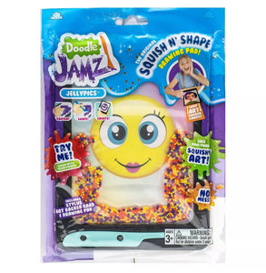 DoodleJamz JellyPics Red Purple Yellow Beads Squish n' shape Creative Toy