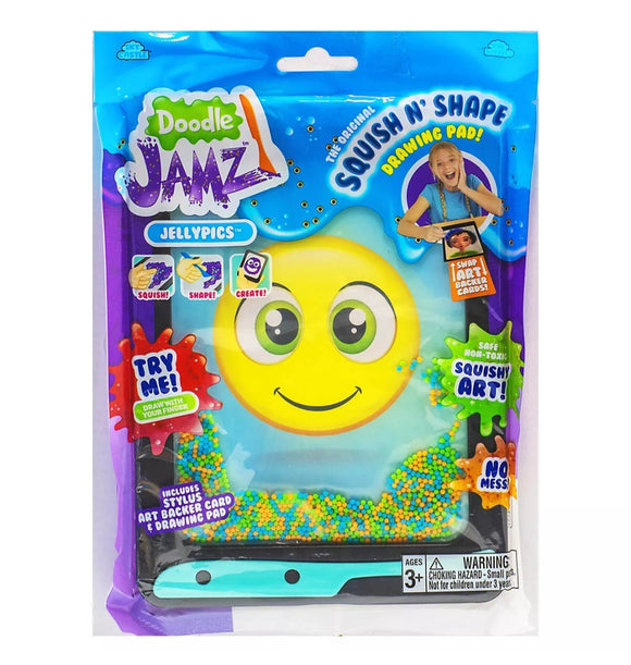 DoodleJamz JellyPics Green Orange Blue Beads Squish & shape Creative Toy