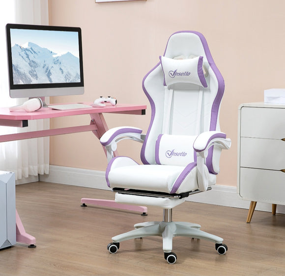 PU Leather Gaming Computer Chair with Headrest