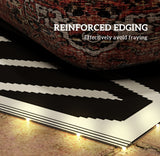 Outdoor Rug with LED String Light and Carry Bag