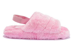 Ladies Fluffy Sliders