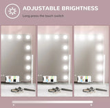 Hollywood Vanity Mirror with 3 Colour LED, Magnifier, USB Port, Touch Screen